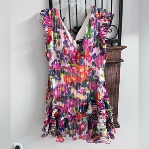 SALONI Floral Multicolor Mini Dress